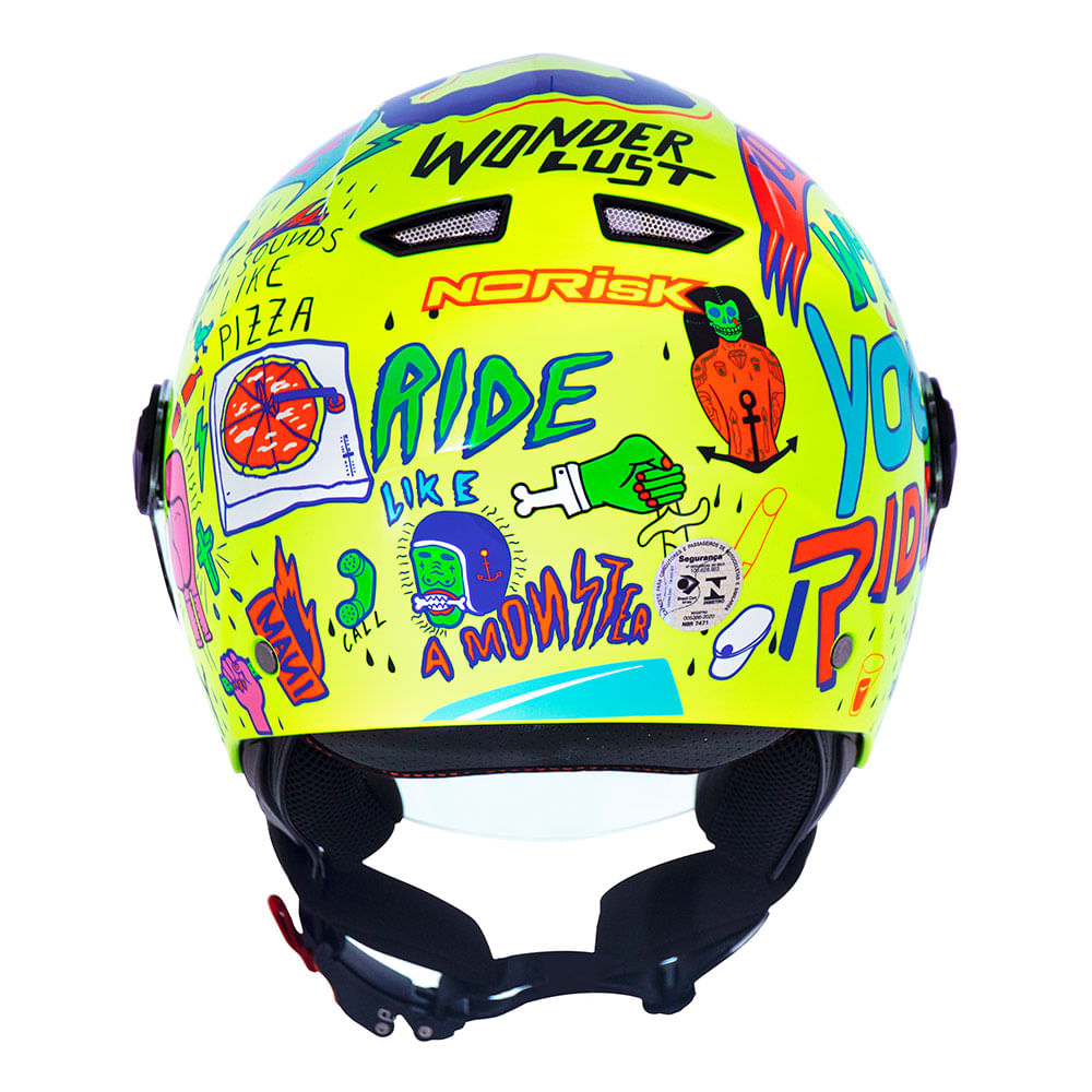 CAPACETE NORISK ORION FREE AMARELO