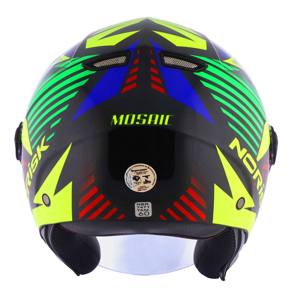 CAPACETE NORISK ORION MOSAIC AMARELO