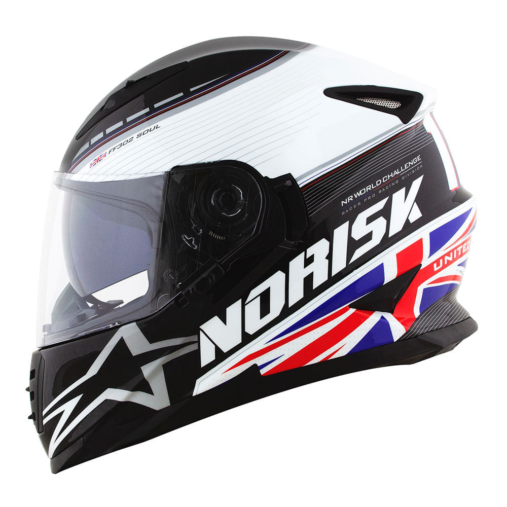 CAPACETE NORISK SOUL GRAND PRIX UNITED KINGDOM