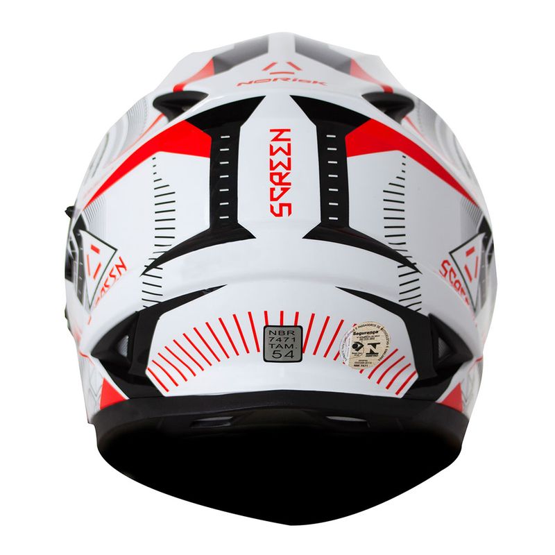 CAPACETE NORISK SOUL SCREEN BRANCO