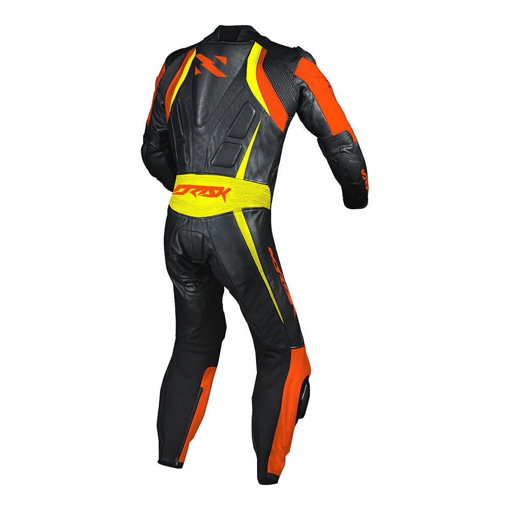 MACACÃO NORISK SS PRETO/LARANJA/AMARELO