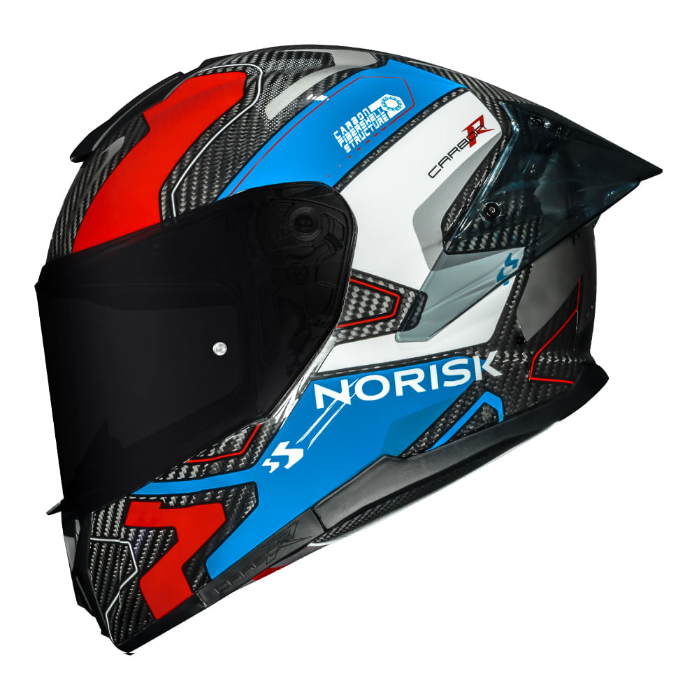 CAPACETE NORISK CARBON R RIDER AZUL