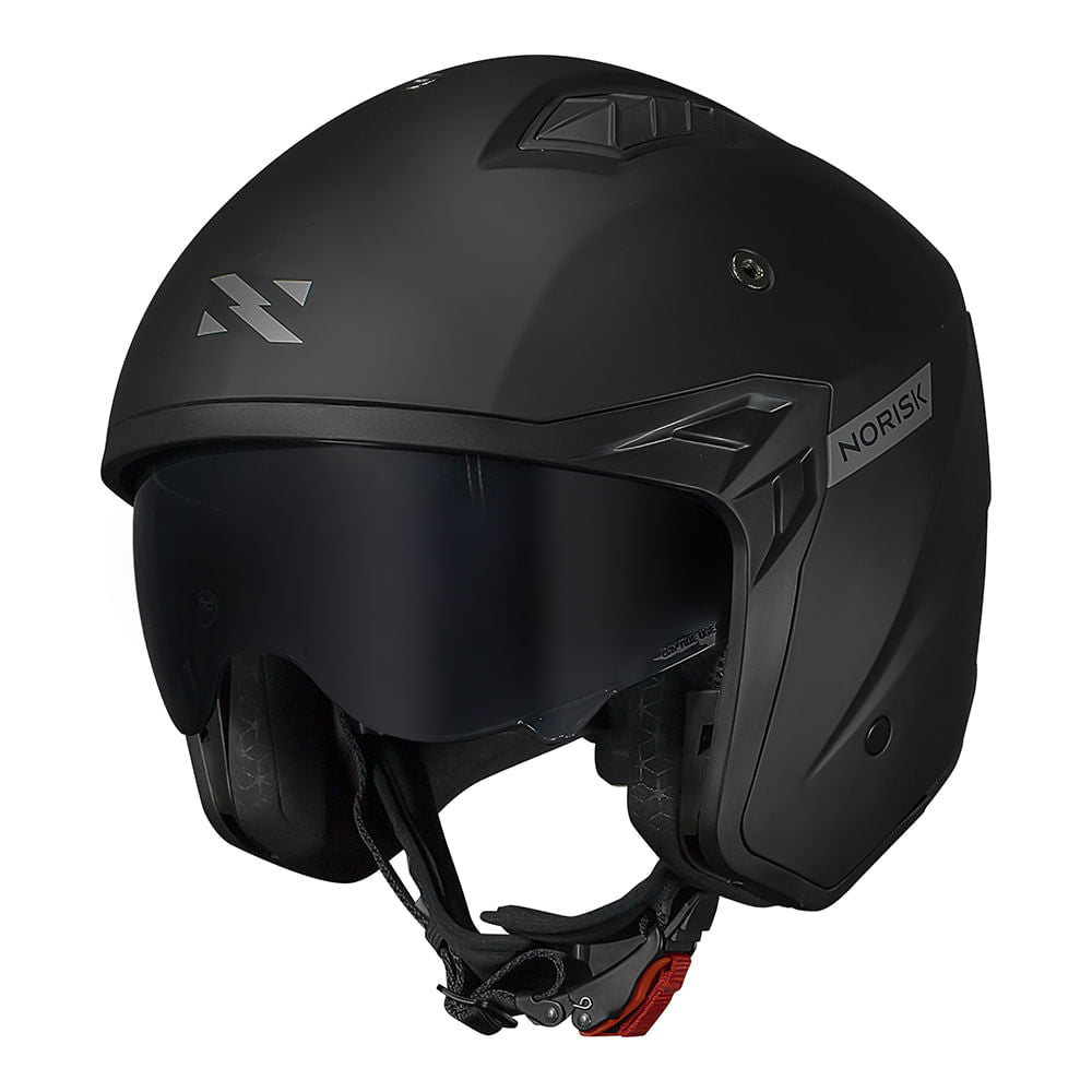 CAPACETE NORISK DARTH II MONOCOLOR PRETO FOSCO