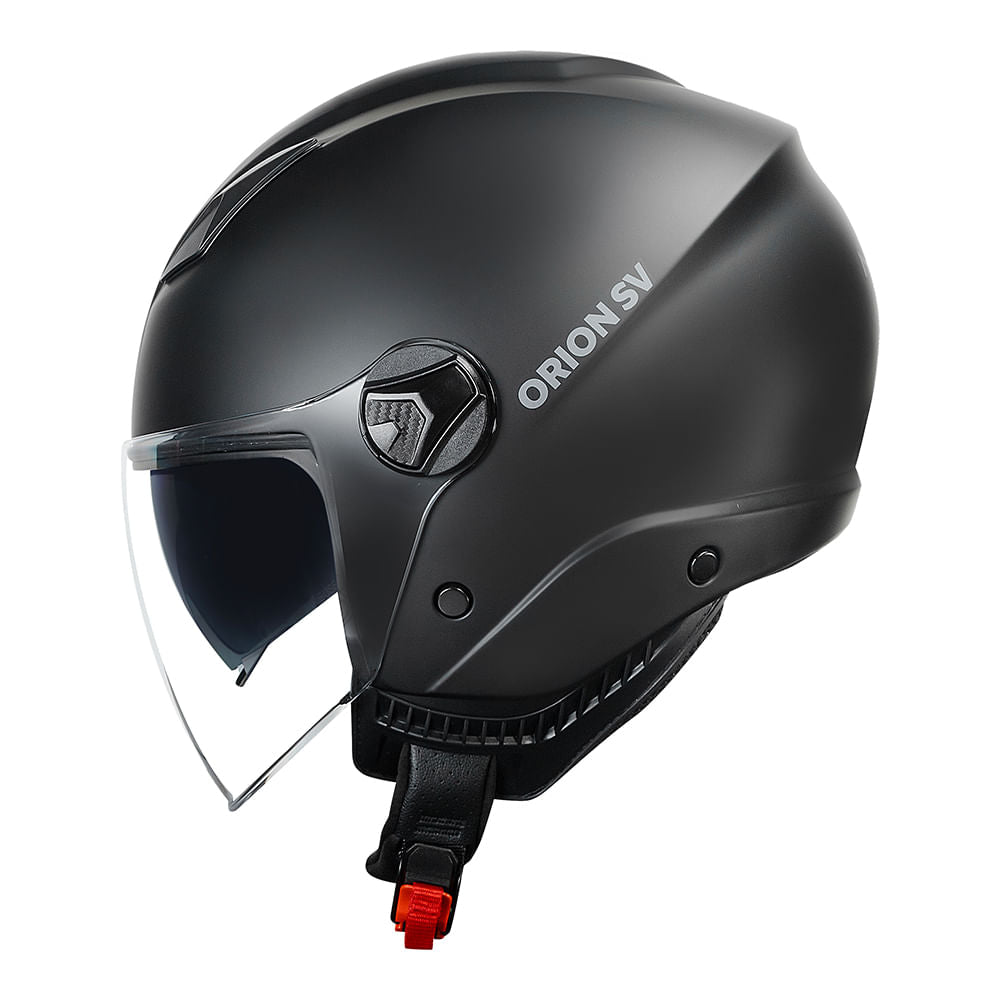 CAPACETE NORISK ORION SV MONOCOLOR PRETO FOSCO