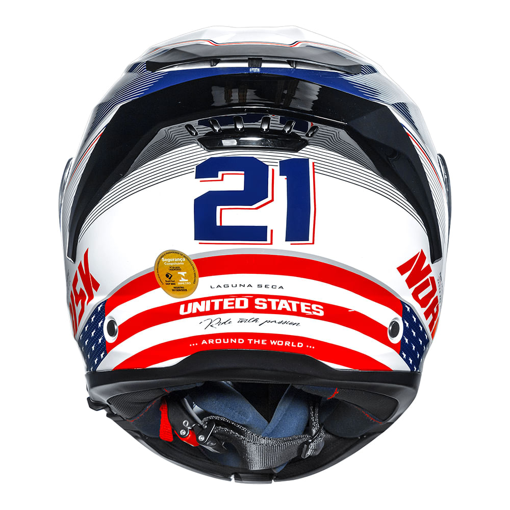 CAPACETE NORISK FORCE II GRAND PRIX USA