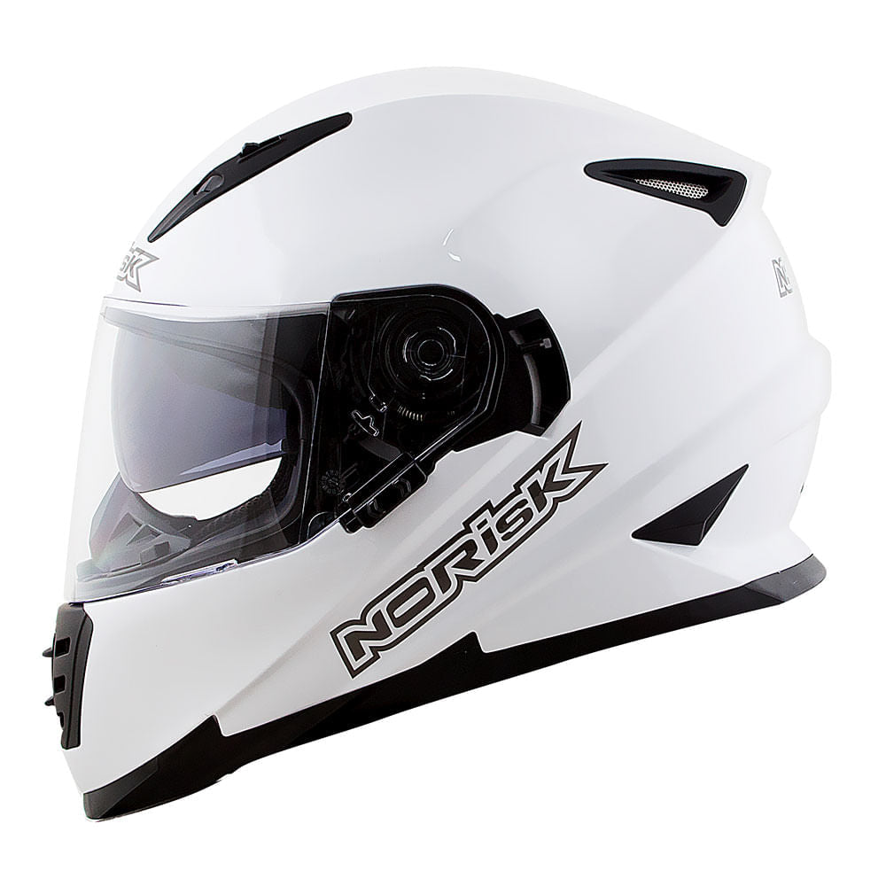 CAPACETE NORISK SOUL MONOCOLOR BRANCO