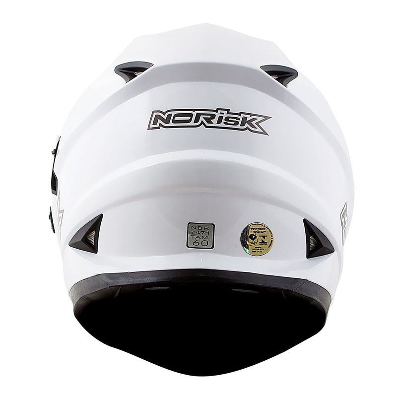 CAPACETE NORISK SOUL MONOCOLOR BRANCO