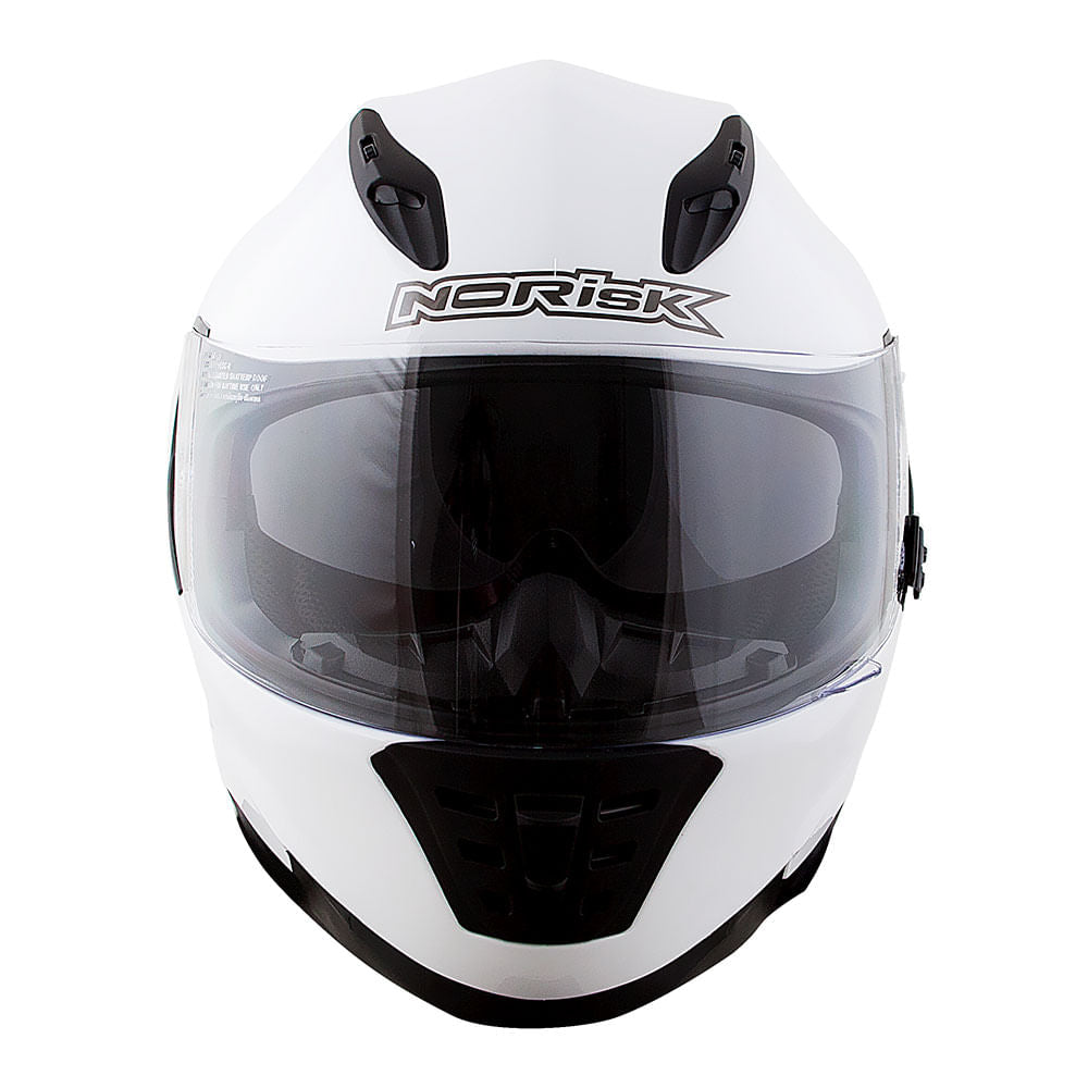 CAPACETE NORISK SOUL MONOCOLOR BRANCO