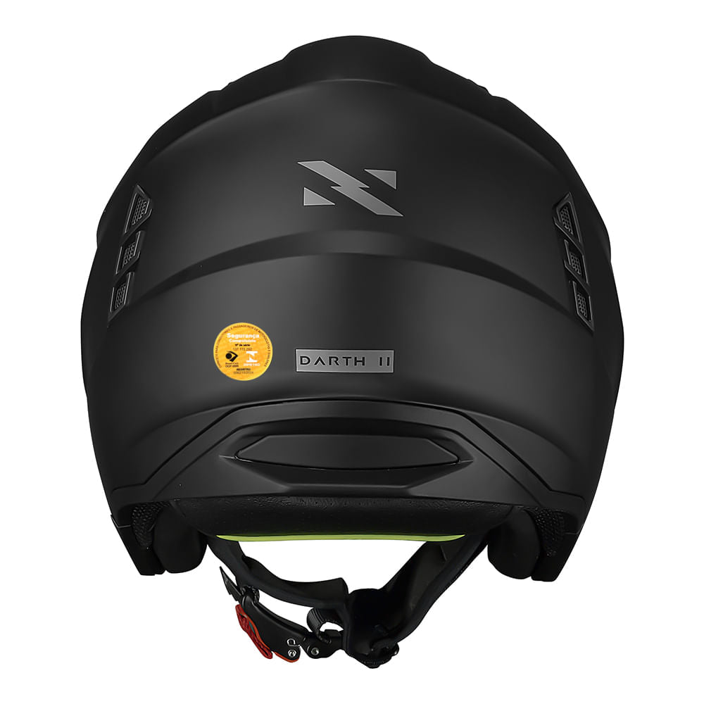 CAPACETE NORISK DARTH II MONOCOLOR PRETO FOSCO