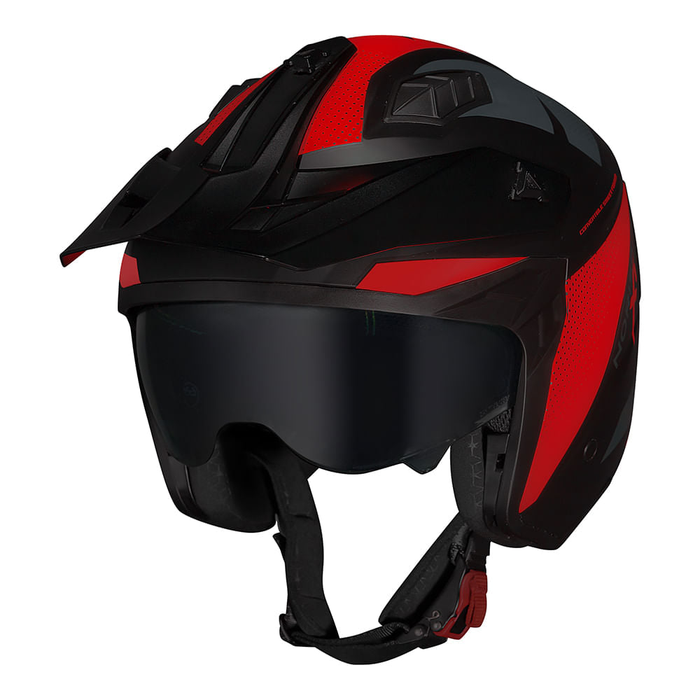 CAPACETE NORISK DARTH II X1 VERMELHO FOSCO